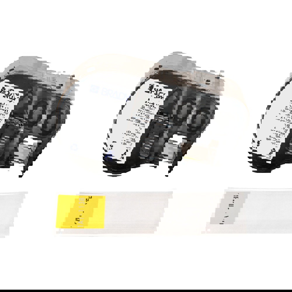 Labels, Ribbons & Tapes; Application: Self-Laminating Labels ; Type: Self-Laminating Labels ; Color Family: Yellow ; Color: Black on Yellow, Clear ; Number Of Labels Per Roll: 70 ; For Use With: BMP41; BMP51; BMP53; M511